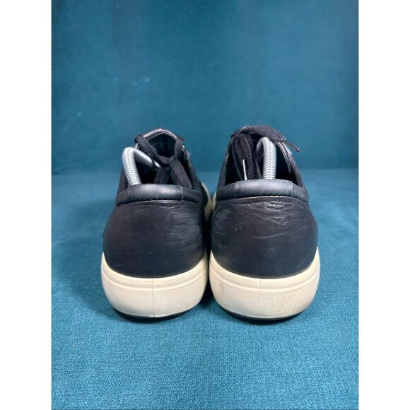 ECCO Soft 7 Black Leather Low Top Sneakers Men’s Size 10-10.5 US EU 44 main image 4